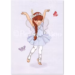 Enkelt Kort - Flickan och fjärilarna (Fraktfritt)