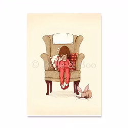 Enkelt Kort -En kopp varm choklad (Fraktfritt)