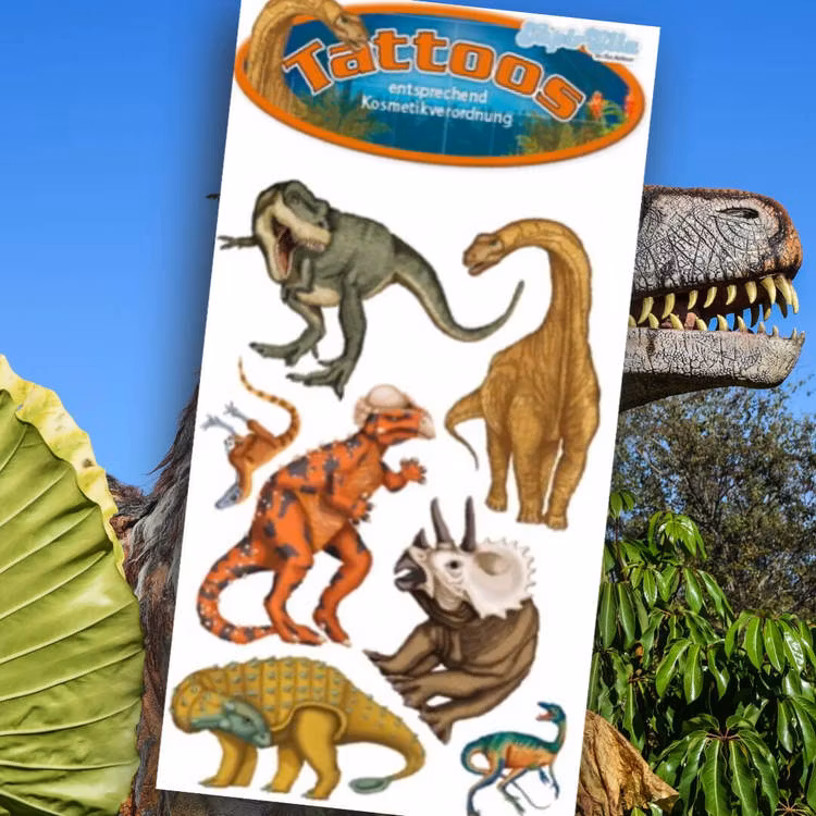 Tatueringar - Dinosaurier (Fraktfritt)
