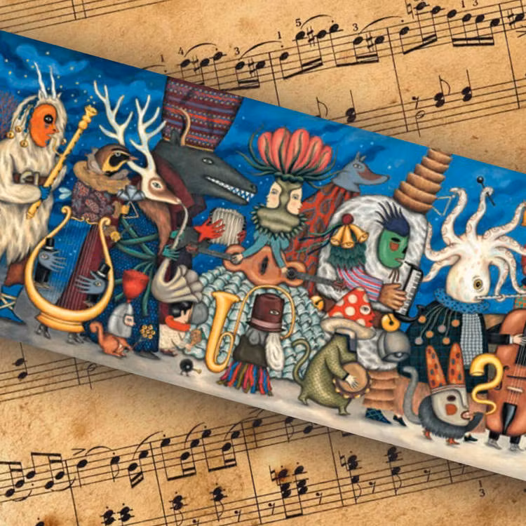 Pussel - Den fantastiska orkestern (500 bitar) från Djeco