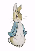 Litet kort med kuvert - Pelle Kanin av Beatrix Potter (Fraktfritt)