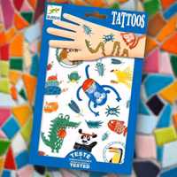 Tatueringar - Finurliga djur från Djeco