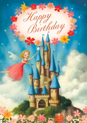 Kort med kuvert - Sagoslottet (Fraktfritt)