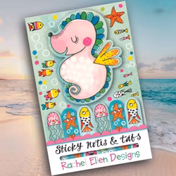 Sticky notes -  Sjöhästar och sjöstjärnor