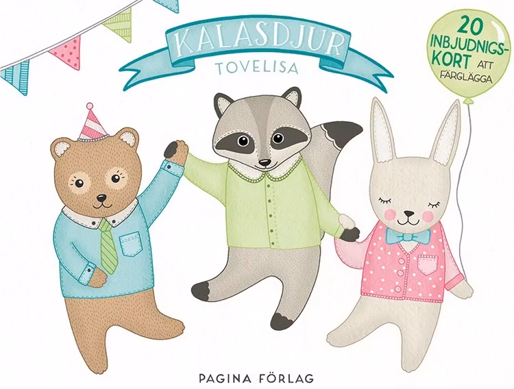 Inbjudningskort som du själv färglägger (20 st)