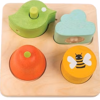 Upplevelsepussel- Klossar med ljud (4 bitar)