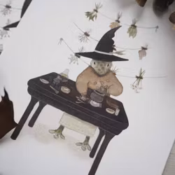 Enkelt konstkort - Den lille apotekaren (Fraktfritt)