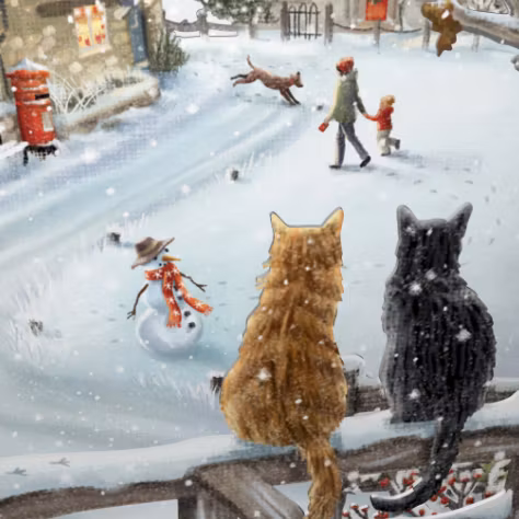 Magiskt vinterkort - Vinterlandskap (Fraktfritt)