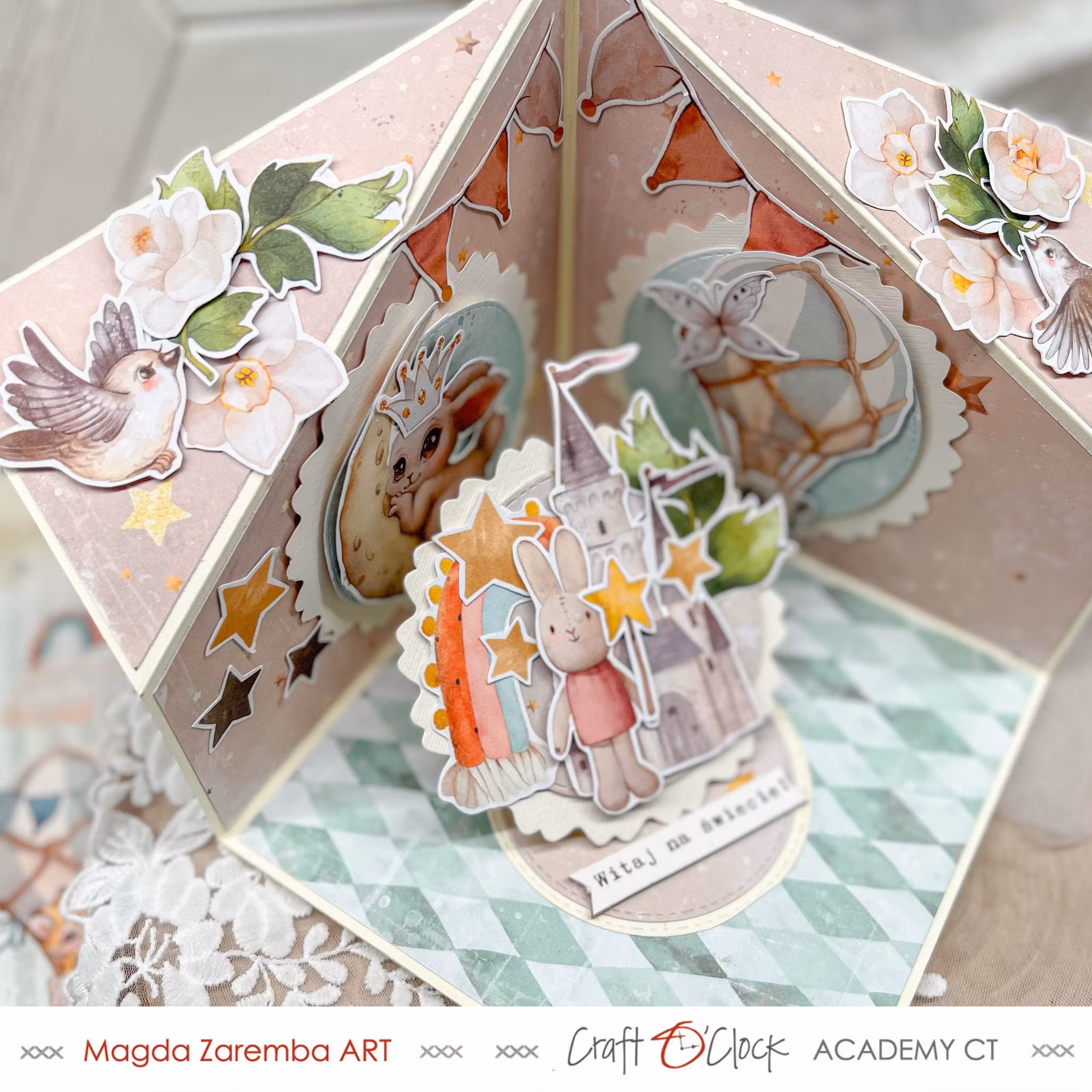 Vackra pysselpapper - Pappersdekorationer - My sweet treasure (6 ark)