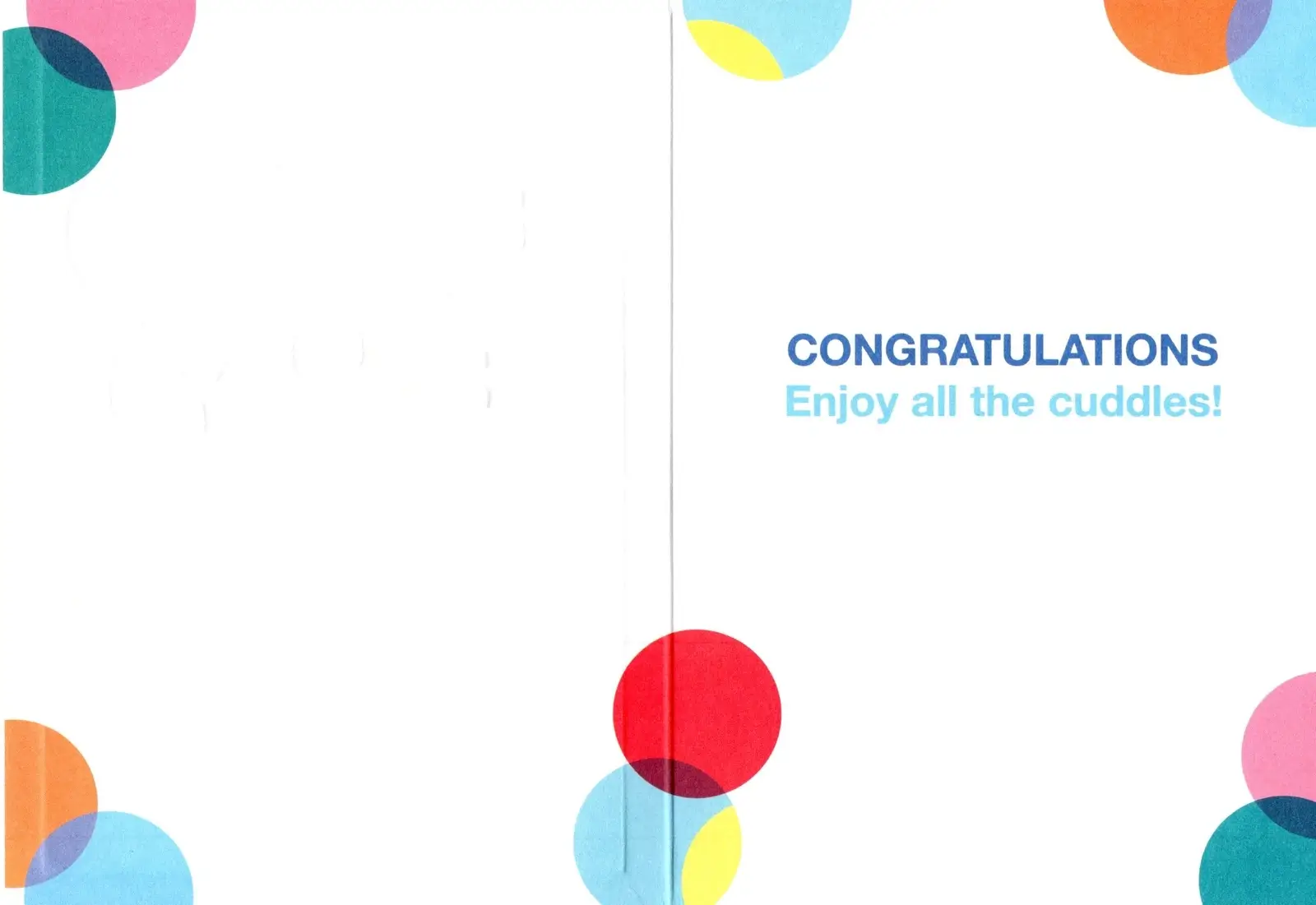 Dubbelt kort med kuvert - Babyballonger (Fraktfritt)