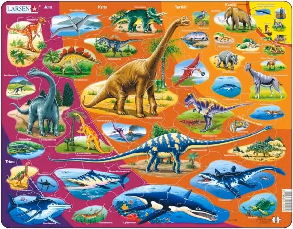 Pussel (85 bitar) - Dinosaurier