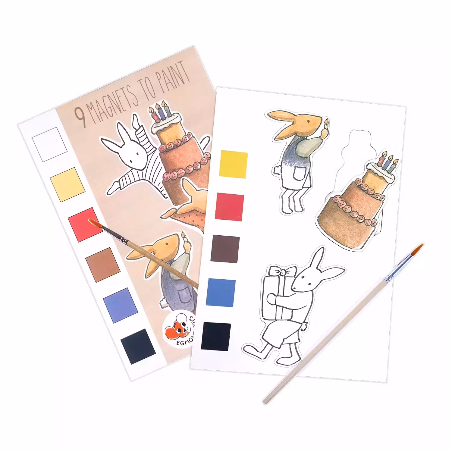 Måla magneter med vatten