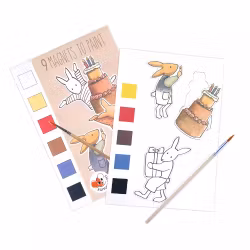 Måla magneter med vatten