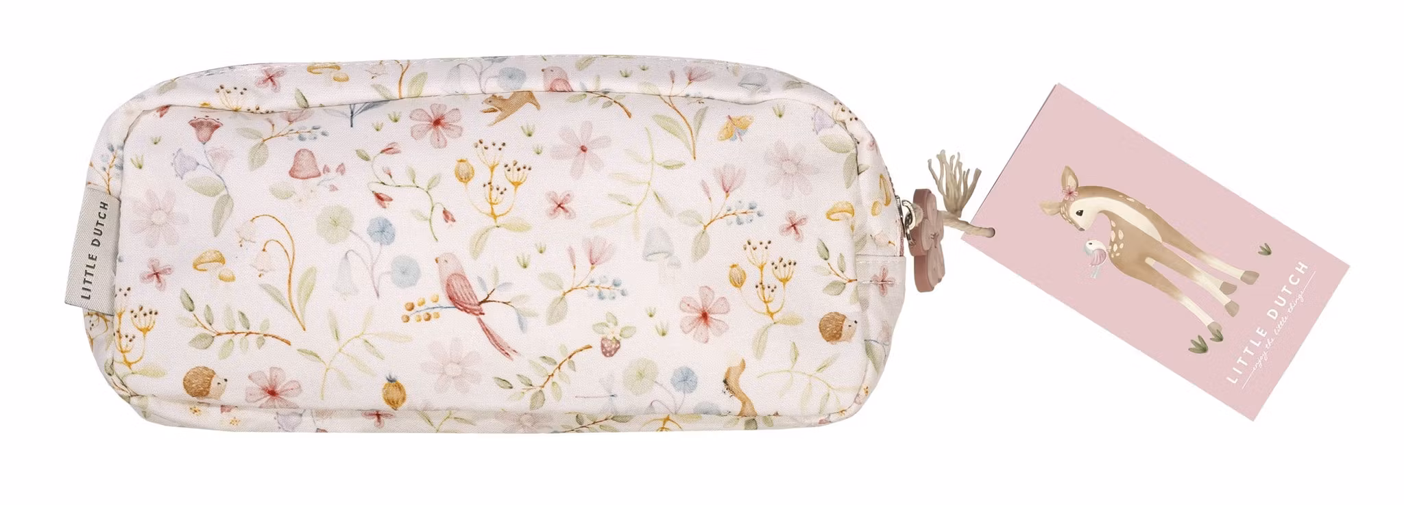 Stort blommigt pennfodral