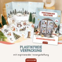 Självhäftande bilder till fönstret - Skogens djur