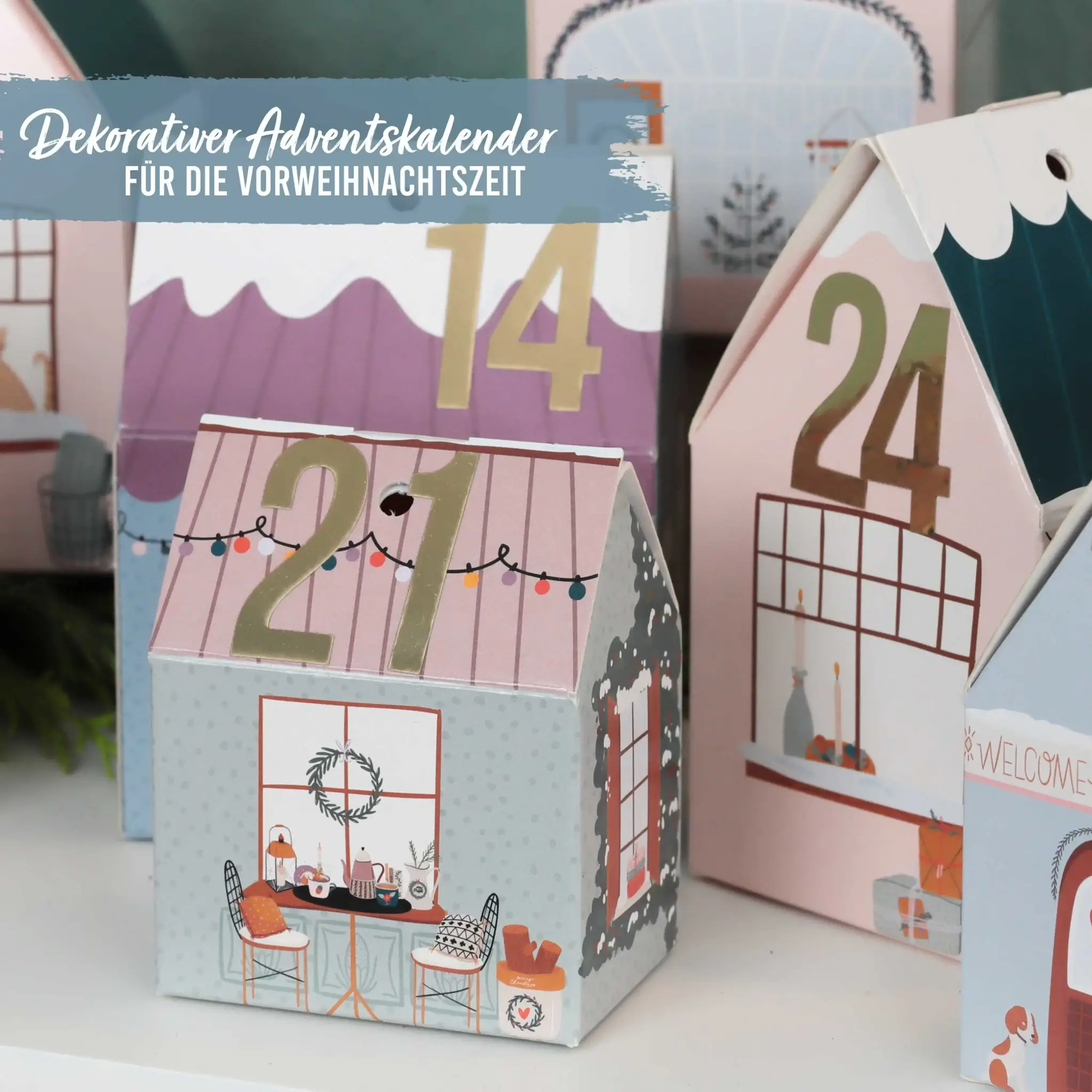 Adventskalenderhus som du fyller själv - Julbyn