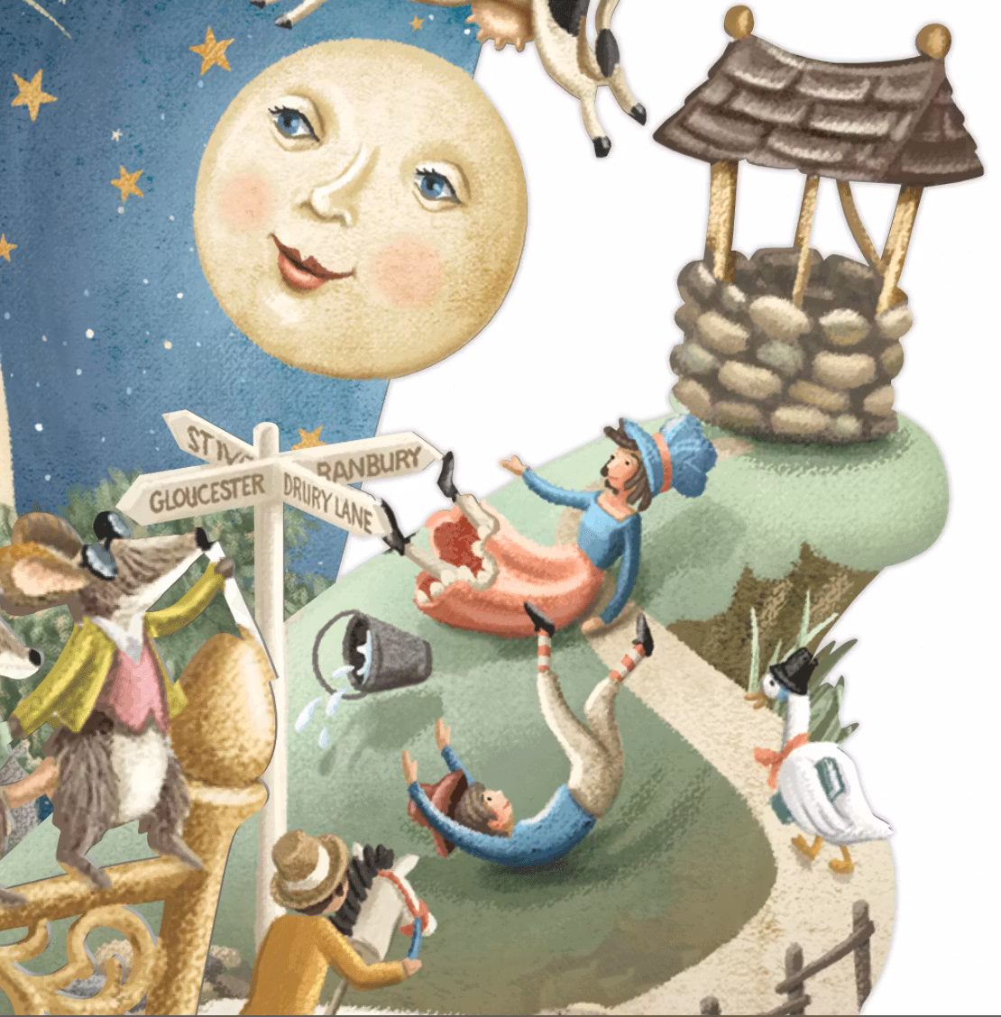 Magiskt, utvikbart gratulationskort - Vaggvisor (Fraktfritt)