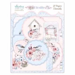 Vackert papperspyssel - Våren i pastell (27 delar)