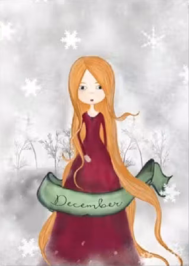 Enkelt Kort - December (Fraktfritt)