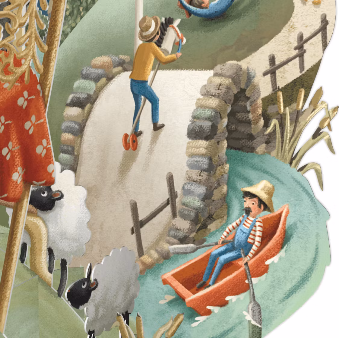 Magiskt, utvikbart gratulationskort - Vaggvisor (Fraktfritt)