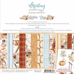 Vackra pysselpapper - Golden days (24 ark) 15 x 15 cm