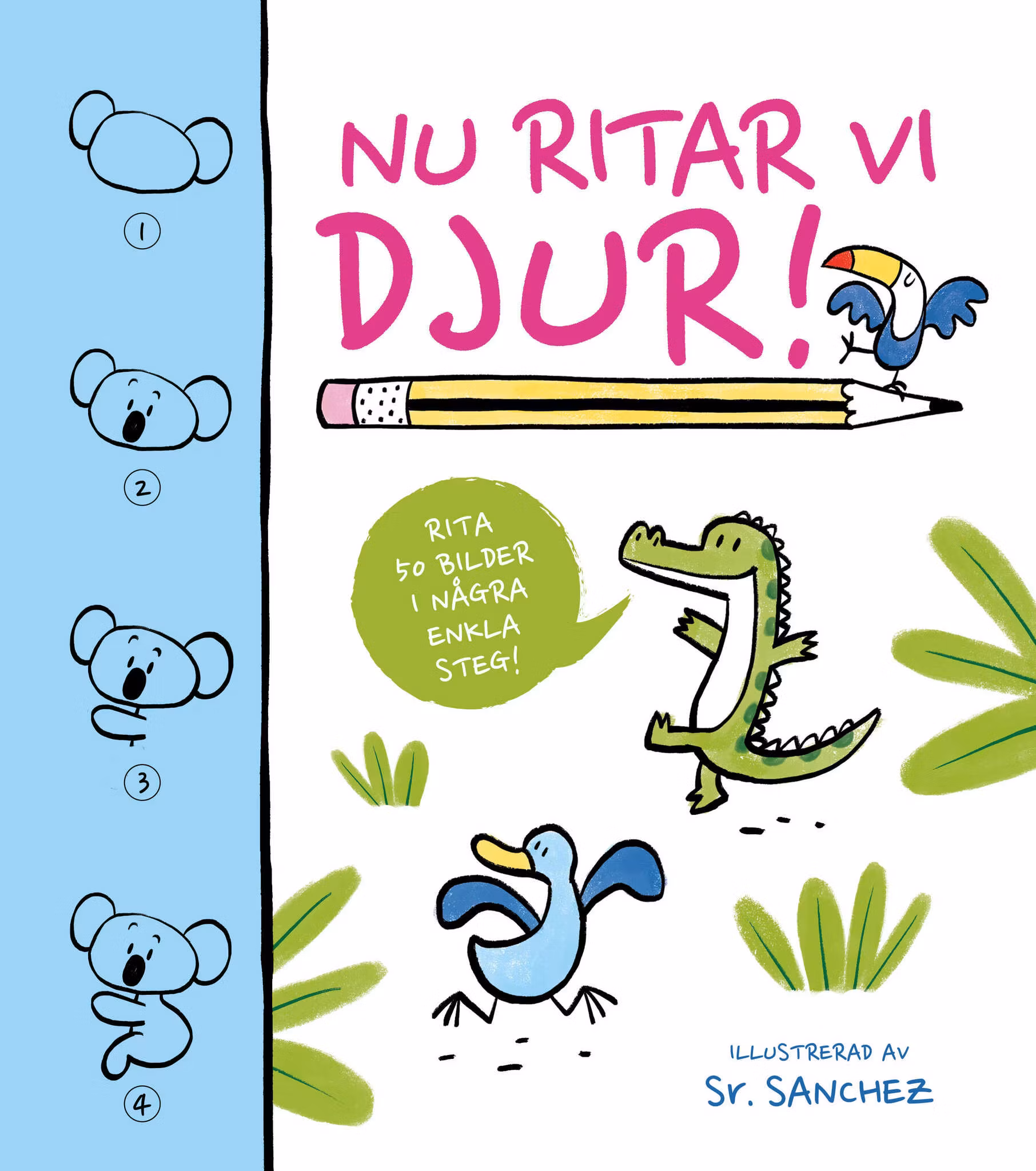 Pysselbok - Nu ritar vi djur!