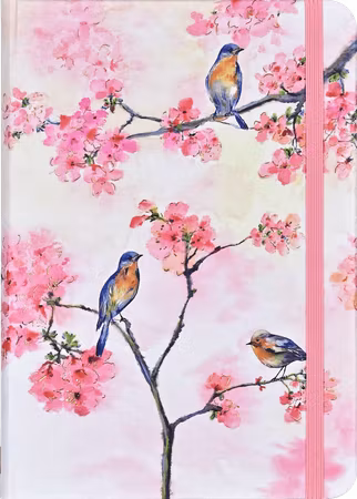 Anteckningsbok - Körsbärsblommor på våren