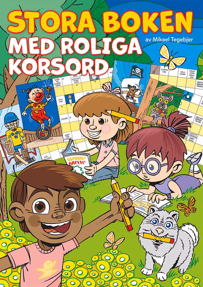 Stora boken med roliga korsord (6-9 år)