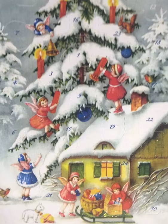 Små Adventskalendrar Julkortstorlek - Massor att välja bland (Fraktfritt)