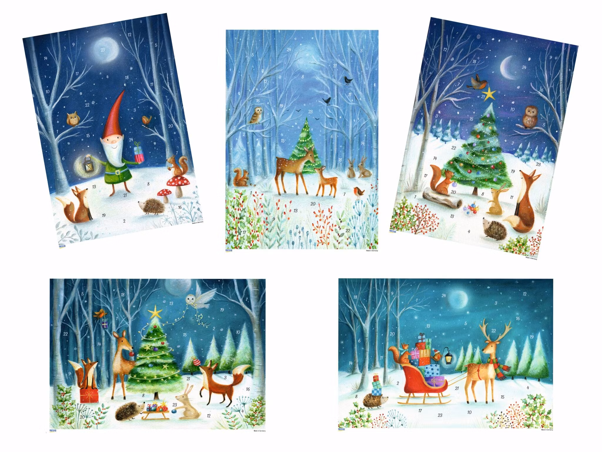 A4 Adventskalendrar - Flera att välja bland (Fraktfritt)