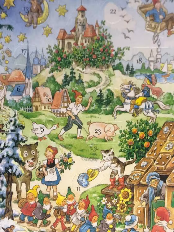 Små Adventskalendrar Julkortstorlek - Sagorna - Massor att välja bland (Fraktfritt)