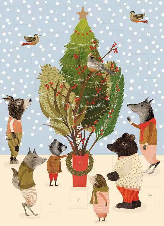 Liten Adventskalender - Runt granen