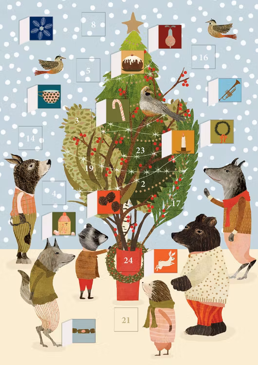 Liten Adventskalender - Runt granen