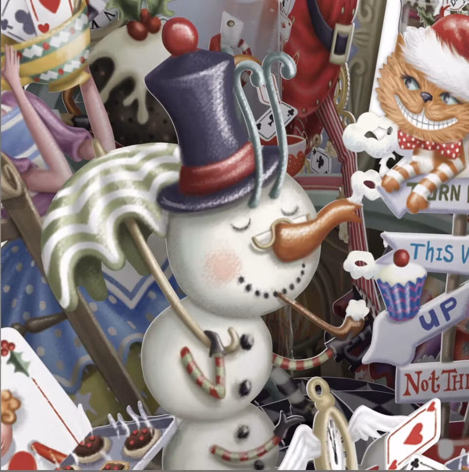 Magiskt julkort - Alice i Tomtelandet (Fraktfritt)