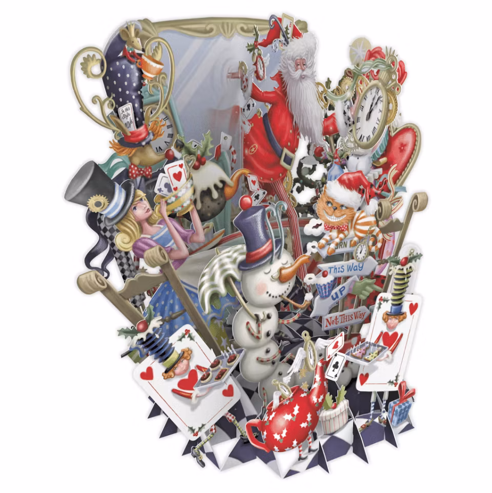 Magiskt julkort - Alice i Tomtelandet (Fraktfritt)