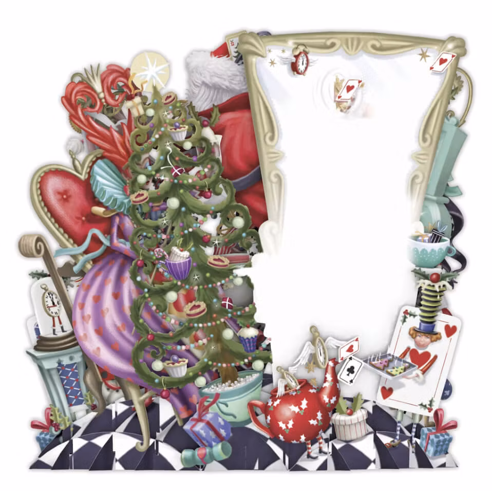 Magiskt julkort - Alice i Tomtelandet (Fraktfritt)