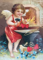 Enkelt Kort - Den lyckliga Kärlekssmeden (Fraktfritt)