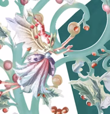 Magiskt julkort - Älvdrottningens jul (Fraktfritt)