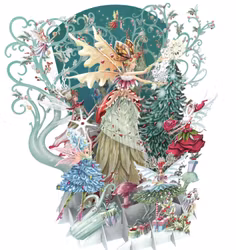 Magiskt julkort - Älvdrottningens jul (Fraktfritt)