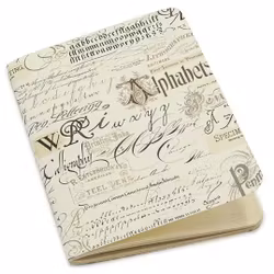 Anteckningsbok - Antika bokstäver (A6-format)