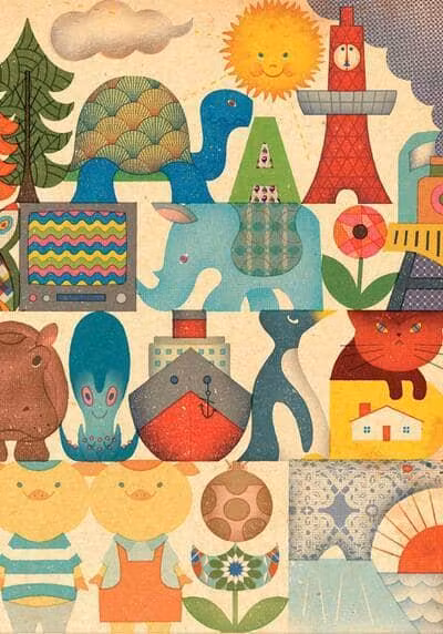 Anteckningsbok - Djur jorden runt