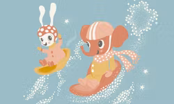 Målarbok -Äntligen jul! med Lillefanten och hans kompisar