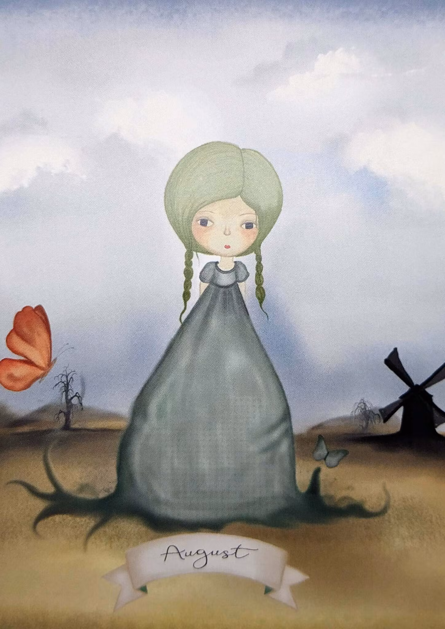 Enkelt Kort - Augusti (Fraktfritt)