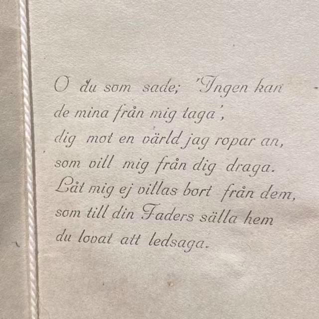 Litet antikt kort med kuvert - Minne av konfirmationen (Fraktfritt)