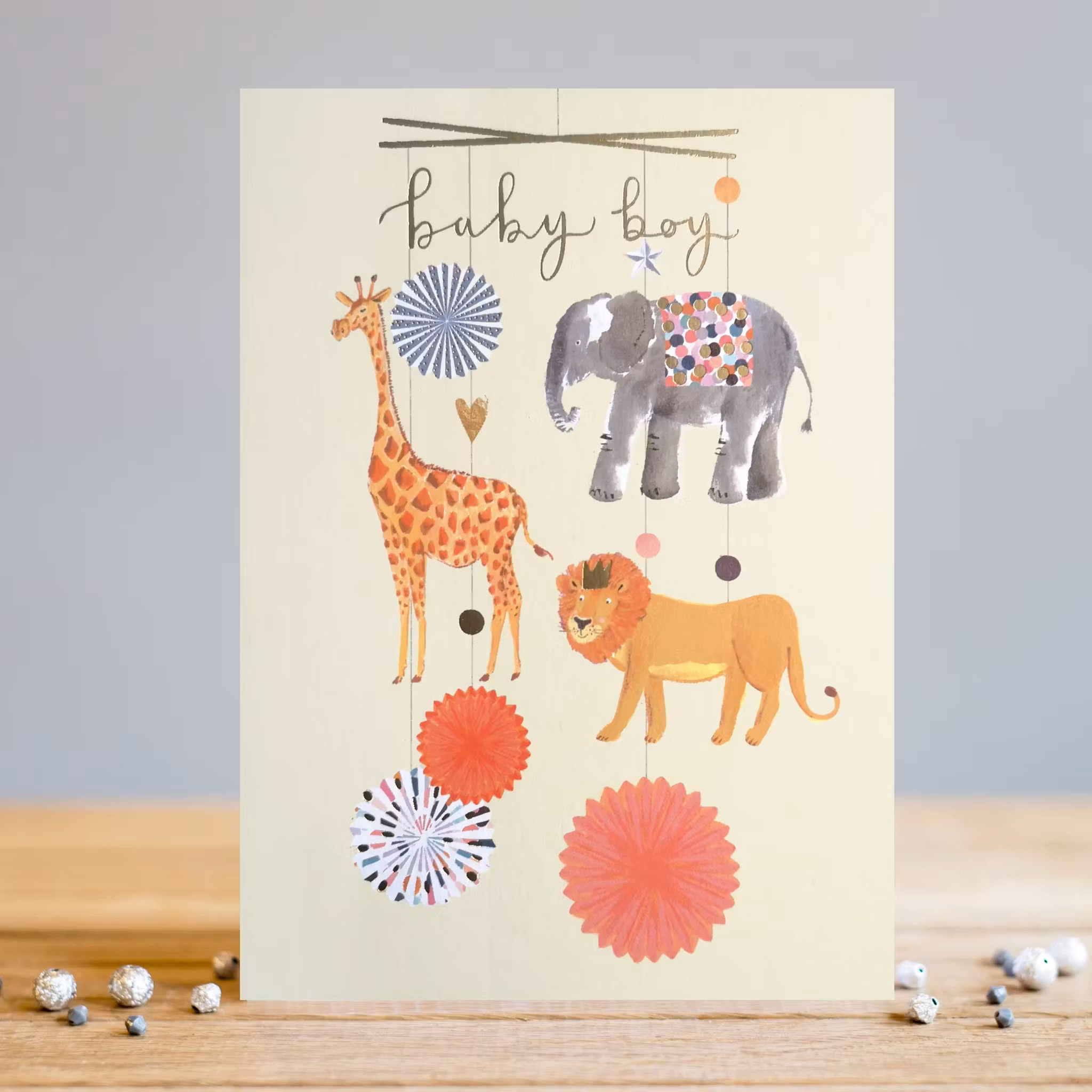 Kort med kuvert - Baby pojke (Fraktfritt)