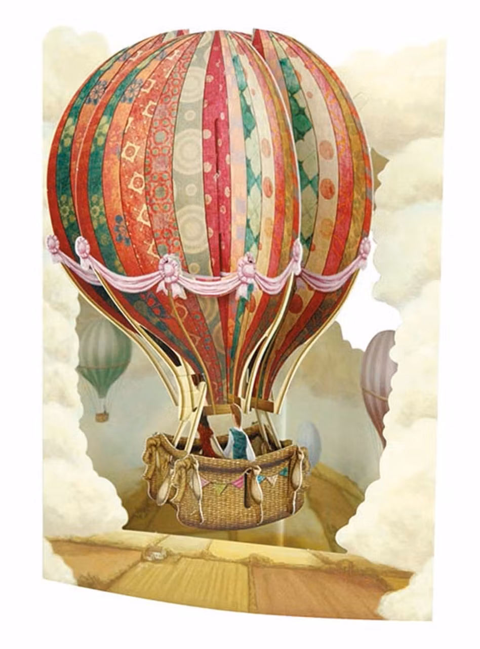 Magiskt gratulationskort - Luftballongen (Fraktfritt)