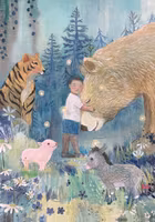 Dubbelt kort med kuvert - En björnkram (Fraktfritt)