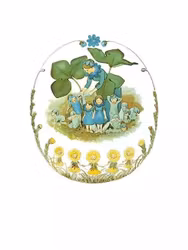 Enkelt Kort - Blåsippsfamiljen (Fraktfritt)