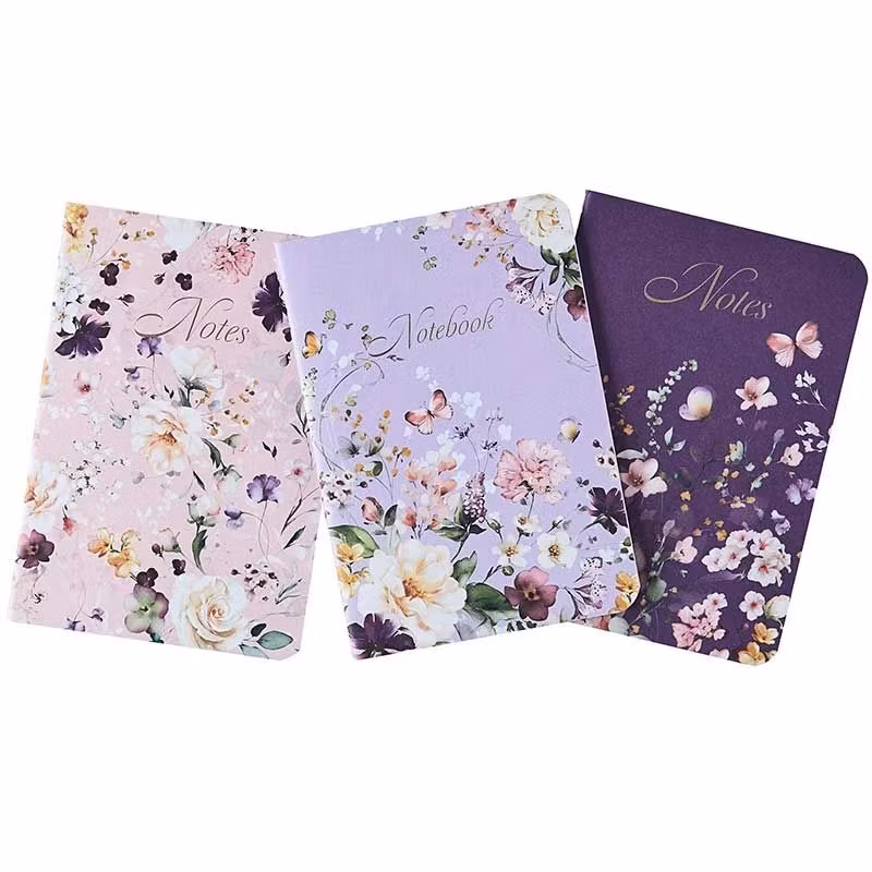 Anteckningsböcker (3 stycken) - Blomstrande anteckningar