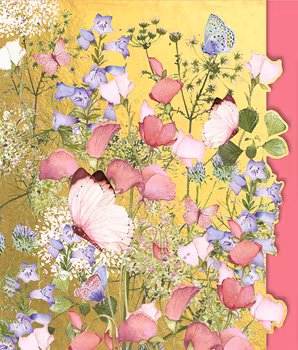 Kort med kuvert - Fjärilarnas guldvärld (Fraktfritt)